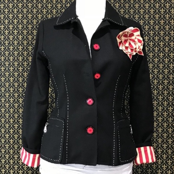 Anthropologie Wool Felted Contrast Jacket by Snak - Picture 3 of 8